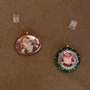 Raz Imports Santa Ornament’s